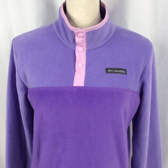 Columbia Benton Springs 1/4 Snap Fleece Pullover Sweatshirt Girls Size XL 18/20 - Picture 5 of 8